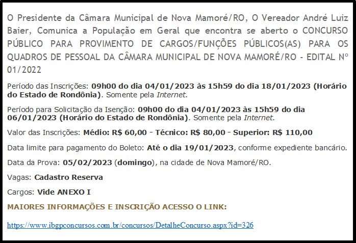 COMUNICADO