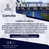 Convite à Audiência Pública